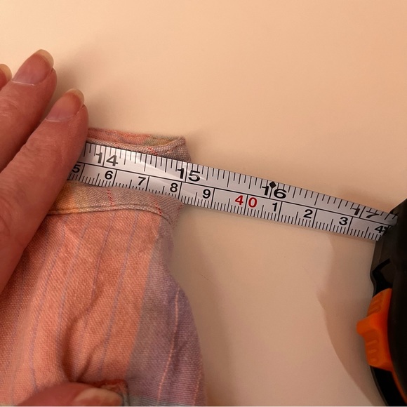 Vintage 80 90 Snazz peach blue preppy Plaid high Waist Bermuda Shorts - Picture 15 of 17